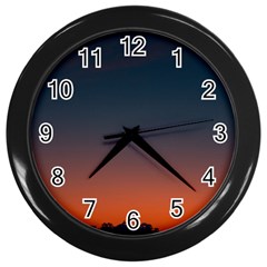 Sky Gradient Wall Clock (black)