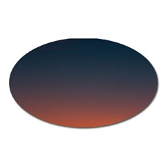 Sky Gradient Oval Magnet by artworkshop