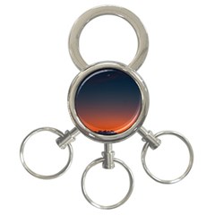 Sky Gradient 3-ring Key Chain by artworkshop