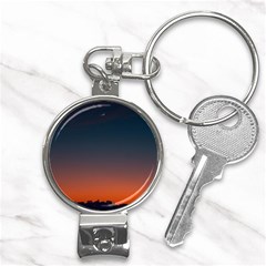 Sky Gradient Nail Clippers Key Chain by artworkshop