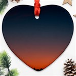 Sky gradient Heart Ornament (Two Sides) Front