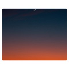 Sky Gradient One Side Premium Plush Fleece Blanket (medium) by artworkshop