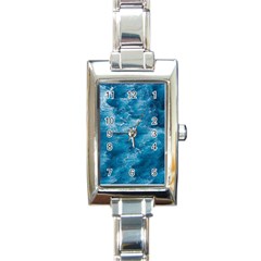 Blue Water Speech Therapy Rectangle Italian Charm Watch by artworkshop