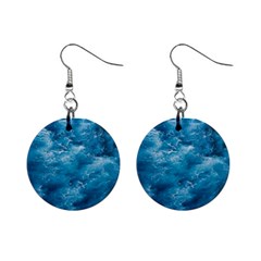 Blue Water Speech Therapy Mini Button Earrings by artworkshop