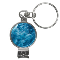 Blue Water Speech Therapy Nail Clippers Key Chain by artworkshop