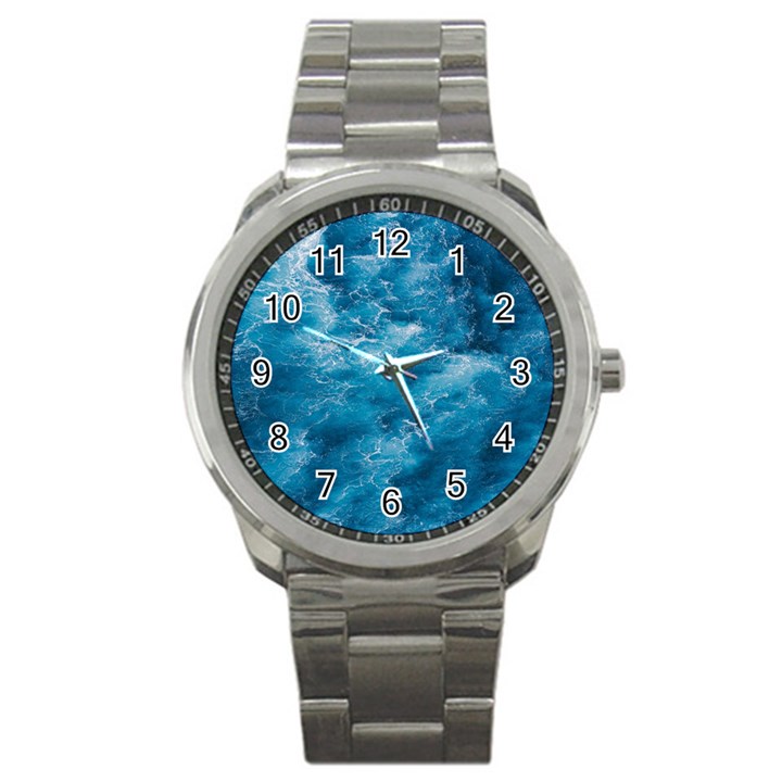 Blue Water Speech Therapy Sport Metal Watch