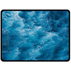 Blue Water Speech Therapy Fleece Blanket (large) by artworkshop