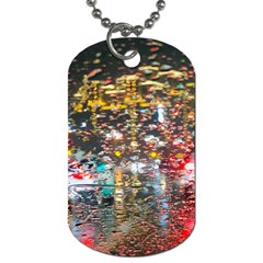 Water Droplets Dog Tag (one Side) by artworkshop