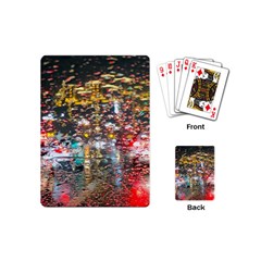 Water Droplets Playing Cards Single Design (mini) by artworkshop