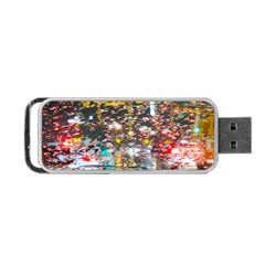 Water Droplets Portable Usb Flash (one Side) by artworkshop