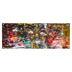 Water Droplets Banner And Sign 8  X 3  by artworkshop