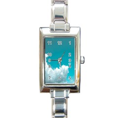 Clouds Hd Wallpaper Rectangle Italian Charm Watch by artworkshop