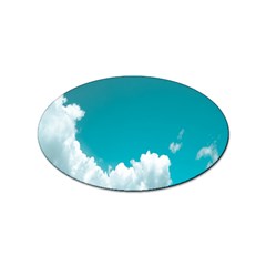 Clouds Hd Wallpaper Sticker (oval) by artworkshop