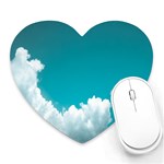 Clouds hd wallpaper Heart Mousepad Front