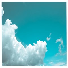 Clouds Hd Wallpaper Wooden Puzzle Square by artworkshop