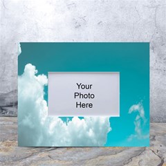 Clouds Hd Wallpaper White Tabletop Photo Frame 4 x6  by artworkshop