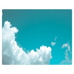 Clouds Hd Wallpaper One Side Premium Plush Fleece Blanket (medium) by artworkshop