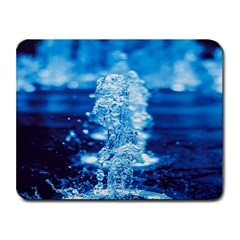 Water Blue Wallpaper Small Mousepad by artworkshop