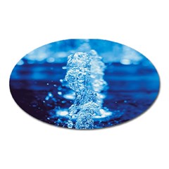 Water Blue Wallpaper Oval Magnet by artworkshop