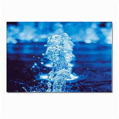 Water Blue Wallpaper Postcard 4 x 6  (pkg Of 10) by artworkshop