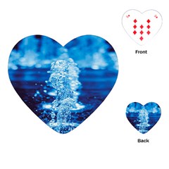 Water Blue Wallpaper Playing Cards Single Design (heart) by artworkshop