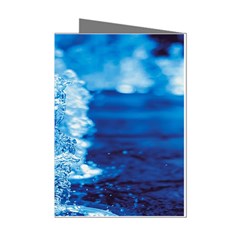 Water Blue Wallpaper Mini Greeting Cards (pkg Of 8) by artworkshop