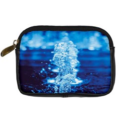 Water Blue Wallpaper Digital Camera Leather Case by artworkshop