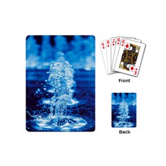 Water Blue Wallpaper Playing Cards Single Design (mini) by artworkshop