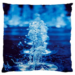 Water Blue Wallpaper Large Cushion Case (one Side) by artworkshop