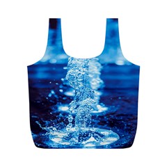 Water Blue Wallpaper Full Print Recycle Bag (m) by artworkshop