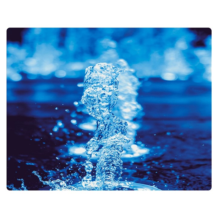 Water Blue wallpaper Premium Plush Fleece Blanket (Medium)