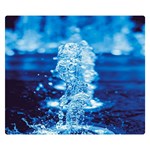 Water Blue wallpaper Premium Plush Fleece Blanket (Small) 50 x40  Blanket Back