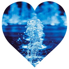 Water Blue Wallpaper Wooden Puzzle Heart