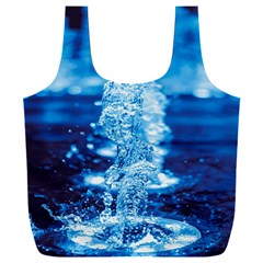 Water Blue Wallpaper Full Print Recycle Bag (xxxl) by artworkshop