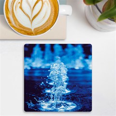 Water Blue Wallpaper Uv Print Square Tile Coaster  by artworkshop