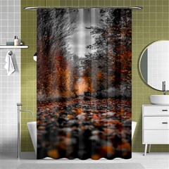 Breathe In Nature Background Shower Curtain 48  X 72  (small)  by artworkshop