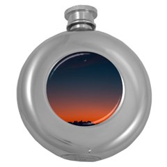 Sky Gradient Round Hip Flask (5 Oz) by artworkshop