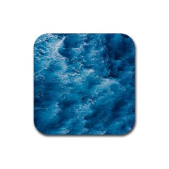 Blue Water Speech Therapy Rubber Coaster (square) by artworkshop