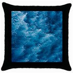 Blue Water Speech Therapy Throw Pillow Case (Black) Front