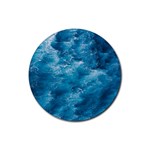 Blue Water Speech Therapy Rubber Round Coaster (4 pack) Front