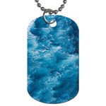 Blue Water Speech Therapy Dog Tag (Two Sides) Front