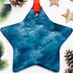 Blue Water Speech Therapy Star Ornament (Two Sides) Back