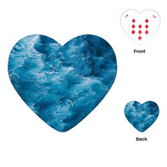 Blue Water Speech Therapy Playing Cards Single Design (heart) by artworkshop