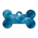 Blue Water Speech Therapy Dog Tag Bone (One Side) Front