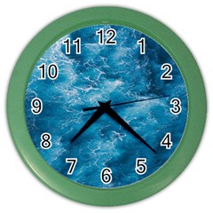 Blue Water Speech Therapy Color Wall Clock by artworkshop