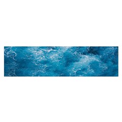 Blue Water Speech Therapy Oblong Satin Scarf (16  X 60 ) by artworkshop