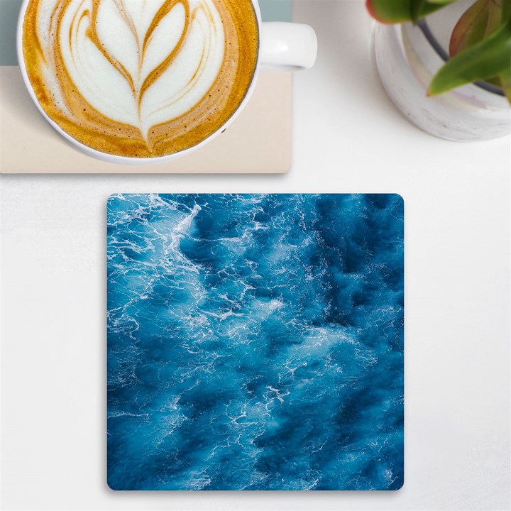 Blue Water Speech Therapy UV Print Square Tile Coaster 