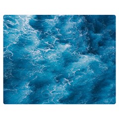 Blue Water Speech Therapy One Side Premium Plush Fleece Blanket (medium) by artworkshop