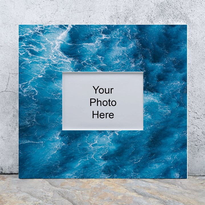 Blue Water Speech Therapy White Wall Photo Frame 5  x 7 