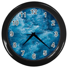 Blue Water Speech Therapy Wall Clock (black) by artworkshop